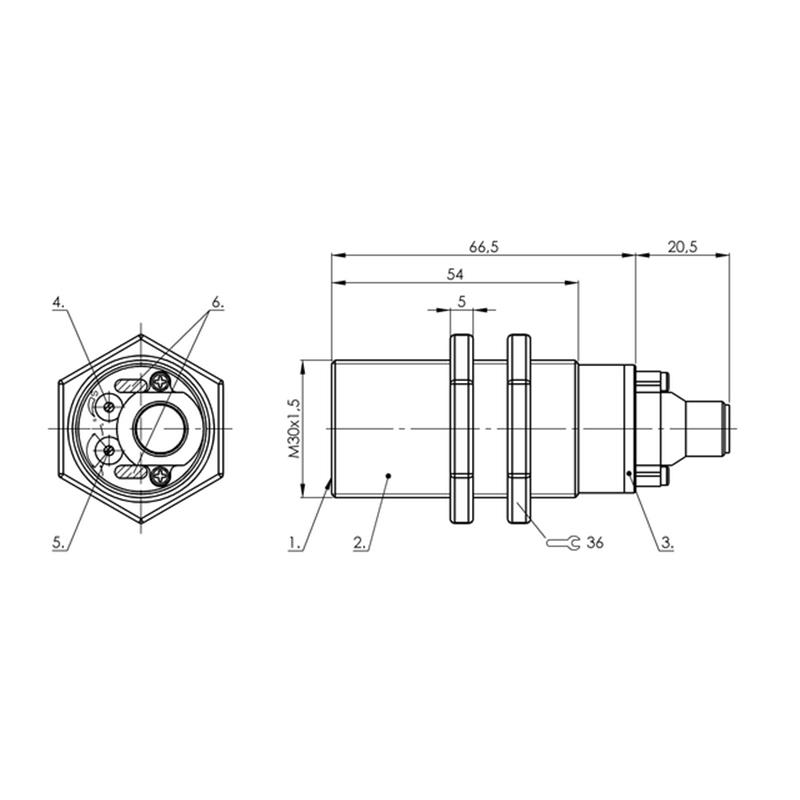Capteurs capacitifs balluff BCS M30BBM2-PPM20C-S04G (BCS004M) – Image 2