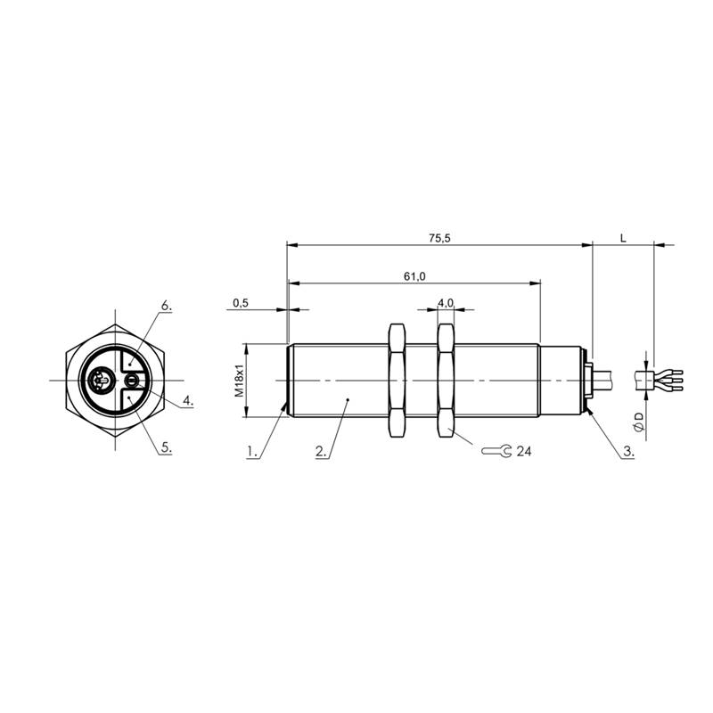 Capteurs capacitifs balluff BCS M18B4N1-PSC80D-EP02 (BCS00LK) – Image 2
