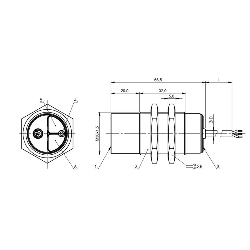 Capteurs capacitifs BALLUFF BCS M30B4E1-NSC25H-EP02 (BCS00N8) – Image 2