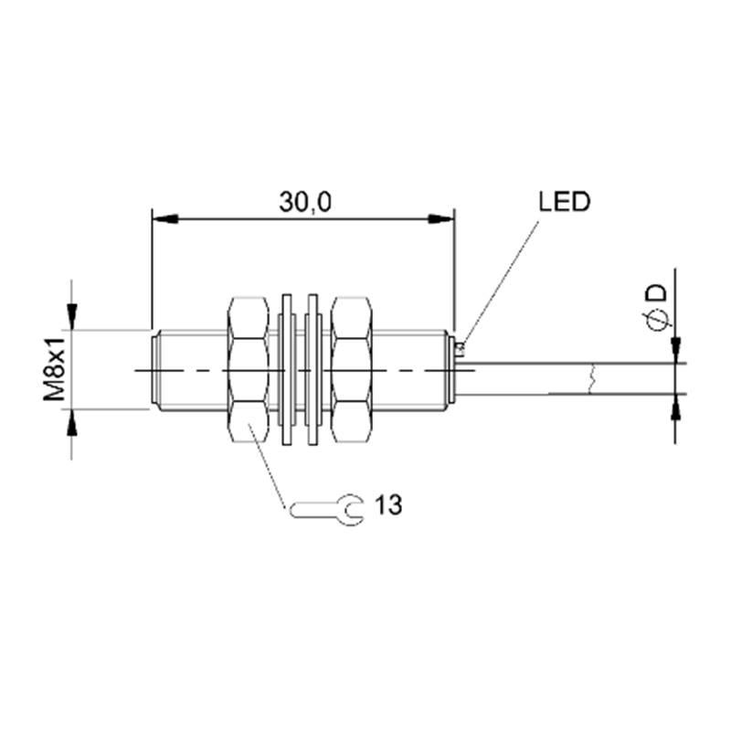 Capteur inductif BALLUFF BES 516-324-E4-C-05 (BES00N0) – Image 2