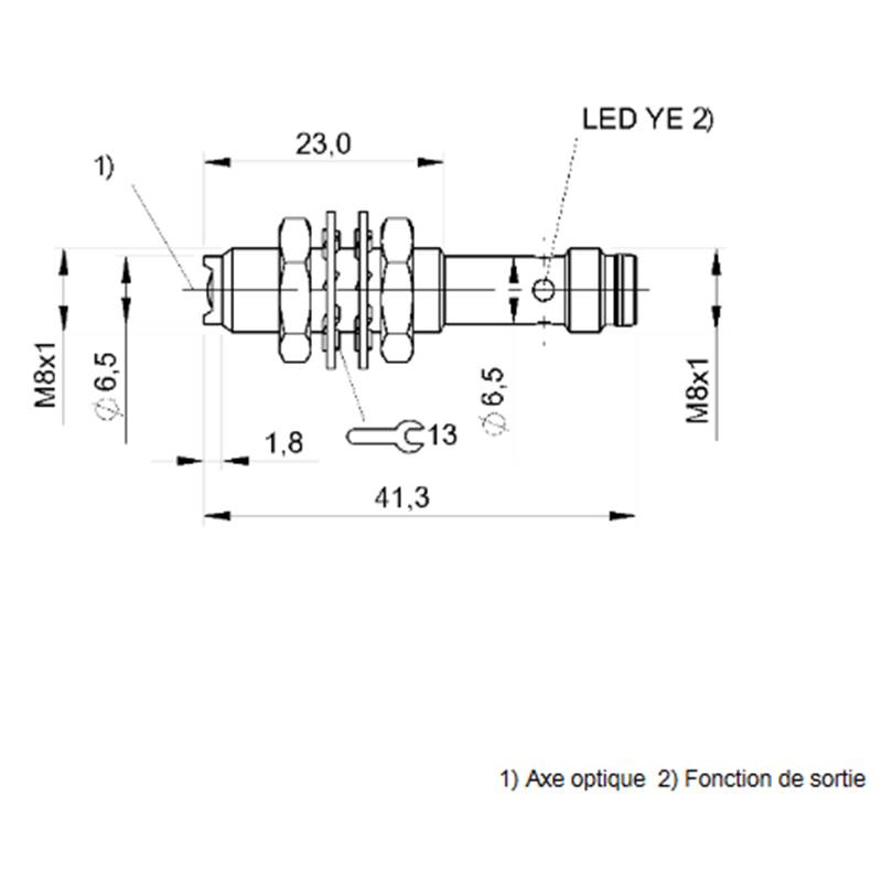 Capteurs photoélectriques BALLUFF BOS 08E-PS-KD20-S49 (BOS01NN) – Image 3