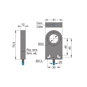 Capteur inductif AECO SIA22-NE