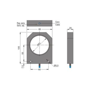 Capteur inductif AECO SIA63-NE