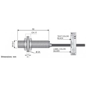 Capteur magnétique AECO SMC-12 NO SS BC HF LC15 50W