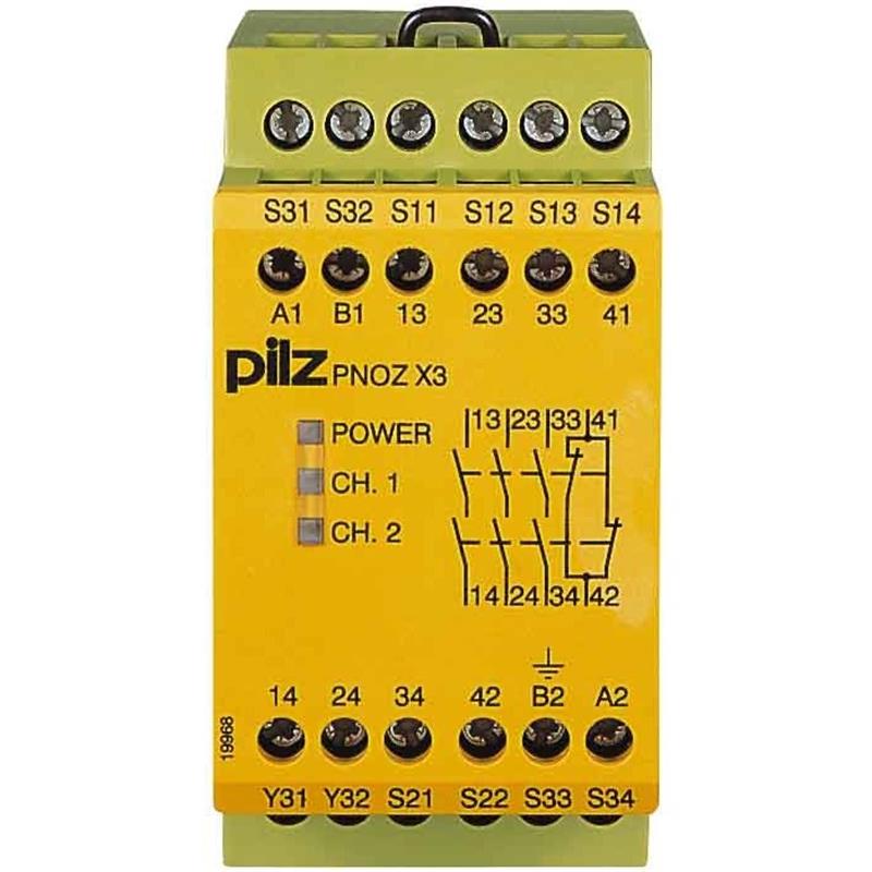 Relais de sécurité PILZ 774310 | PNOZ X3 24VAC 24VDC 3n/o 1n/c 1so
