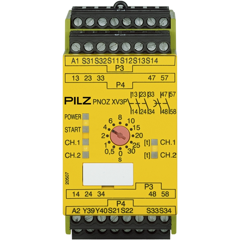Relais de sécurité PILZ 777512 | PNOZ XV3P 3/24 VDC 3n/o 2n/o t