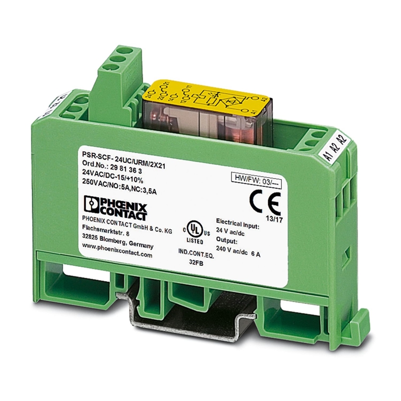 Relais de sécurité PHOENIX CONTACT PSR-SCF- 24UC/URM/2X21